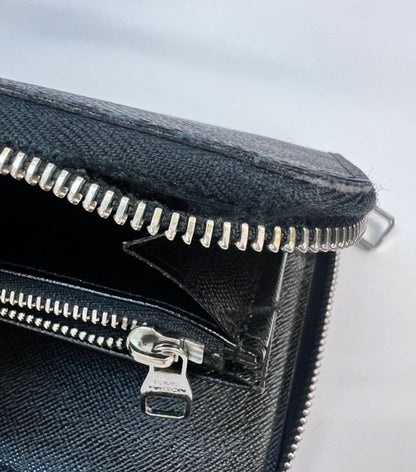 Louis Vuitton Zippy Organizer Damier Graphite Long Wallet N63077 81bs093
