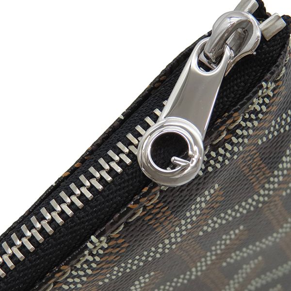 Goyard Pouch Senna Goyard Ine Canvas Black and Natural Silver Hardware Black