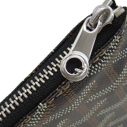 Goyard Pouch Senna Goyard Ine Canvas Black and Natural Silver Hardware Black