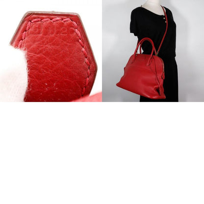 Hermes Bolide 35 2WAY Shoulder Taurillon Clemence Red/gold Hardware □G Ladies