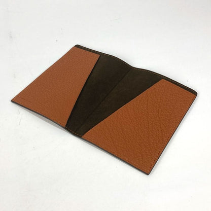 Fendi Passport Case With Logo Leather Brown