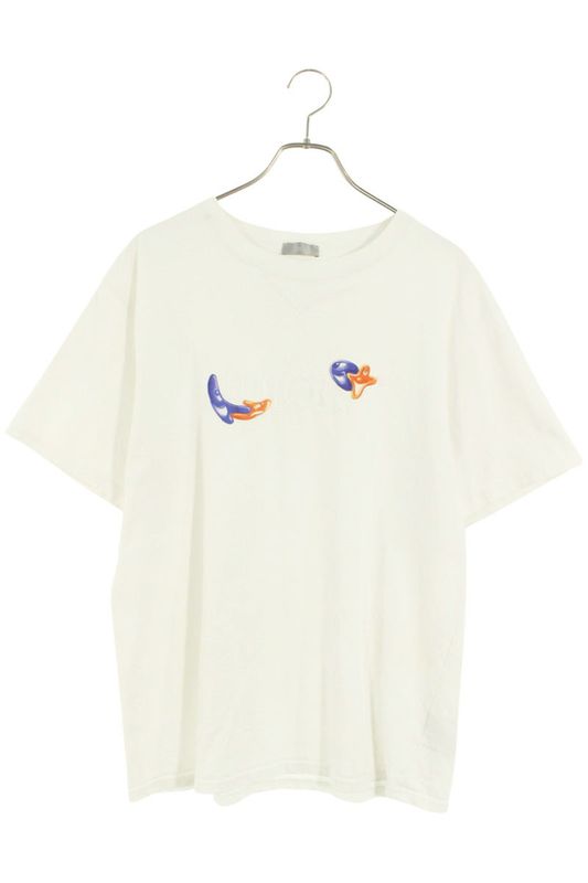 Dior 21AW 193j685d0554 Kenny Scharf Logo Embroidered T-shirt Men L