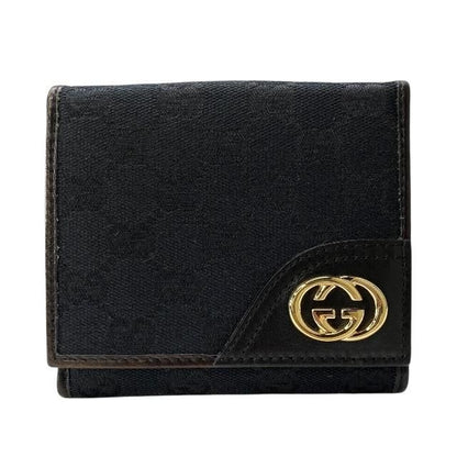 Gucci Interlocking W Hook Wallet Fold Medium