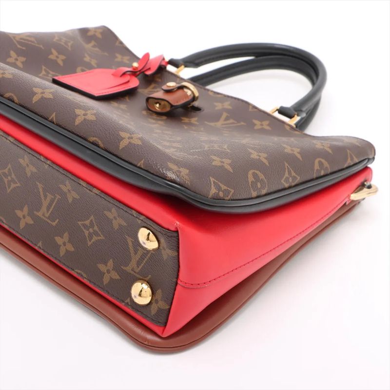 Louis Vuitton Monogram Millefeuille M44254 Leather 2WAY Tote Bag Crossbody