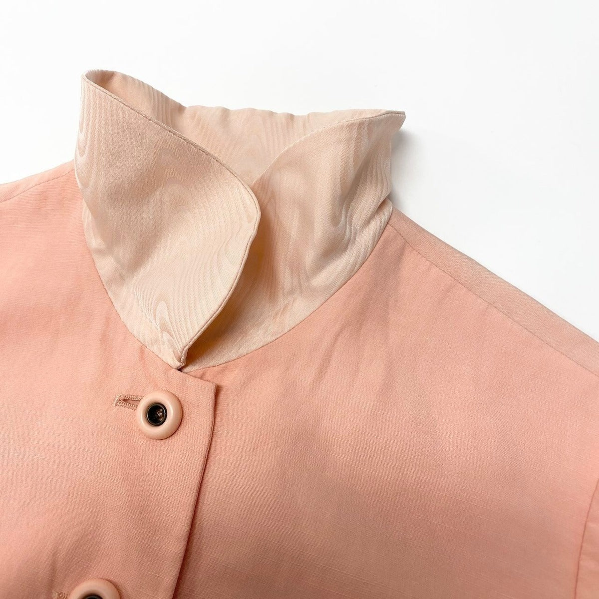 Dior Mademoiselle Skirt Set Jacket Tight Round Collar S Pink — view 12