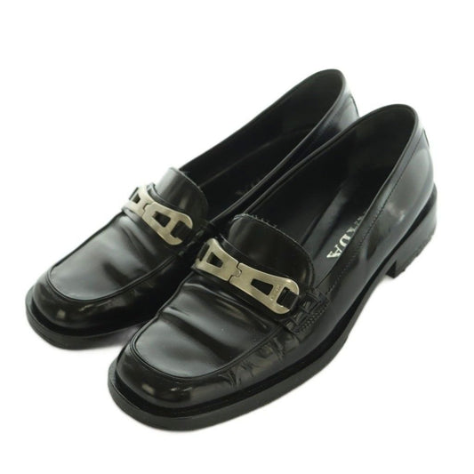 Prada Loafers Square Toe 36.5 Black