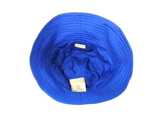 Gucci GG Marmont 100% Polyester Bucket Hat Size M Men's Women's Blue Bj7693