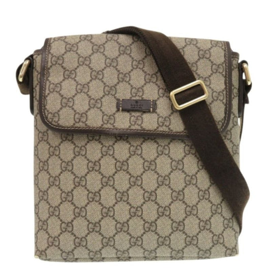 Gucci GG Supreme Brown Shoulder Bag 0655