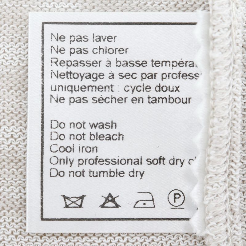 Chanel Logo Plate P12872v00569 Cotton Beige Women's Cardigan