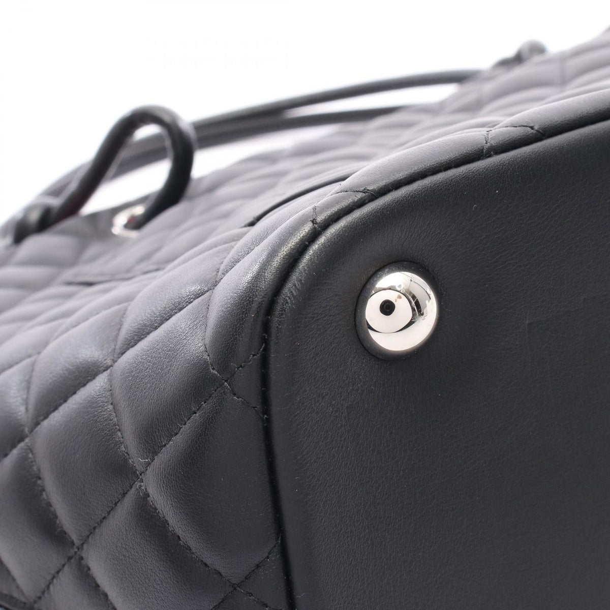 Chanel Tote Cambon Line Large Black Leather Patent — view 9
