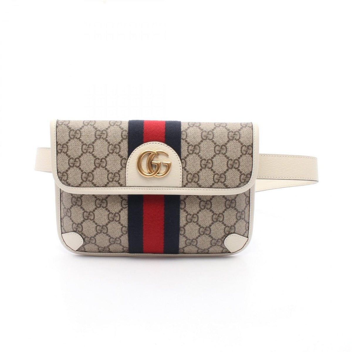 Gucci Waist Bag GG Supreme Ophidia Beige White Ivory Multicolor