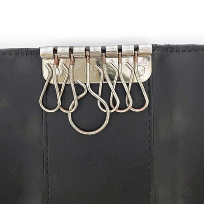 Loewe 6ring Key Case Black Anagram C660k92x02 Excellent Condition