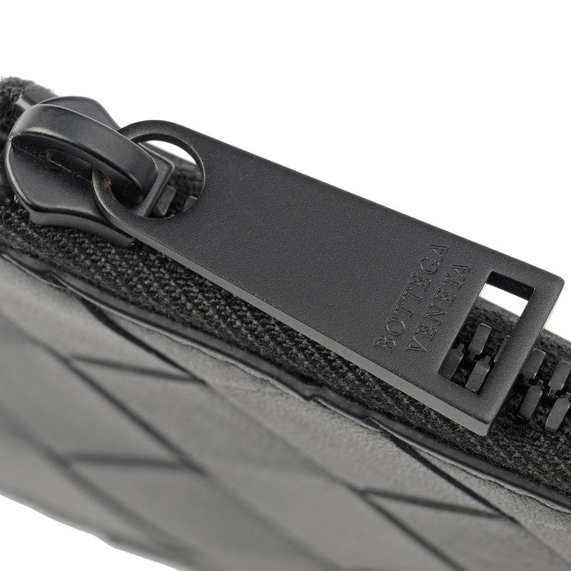 Bottega Veneta Coin Case Zipper Case Nero