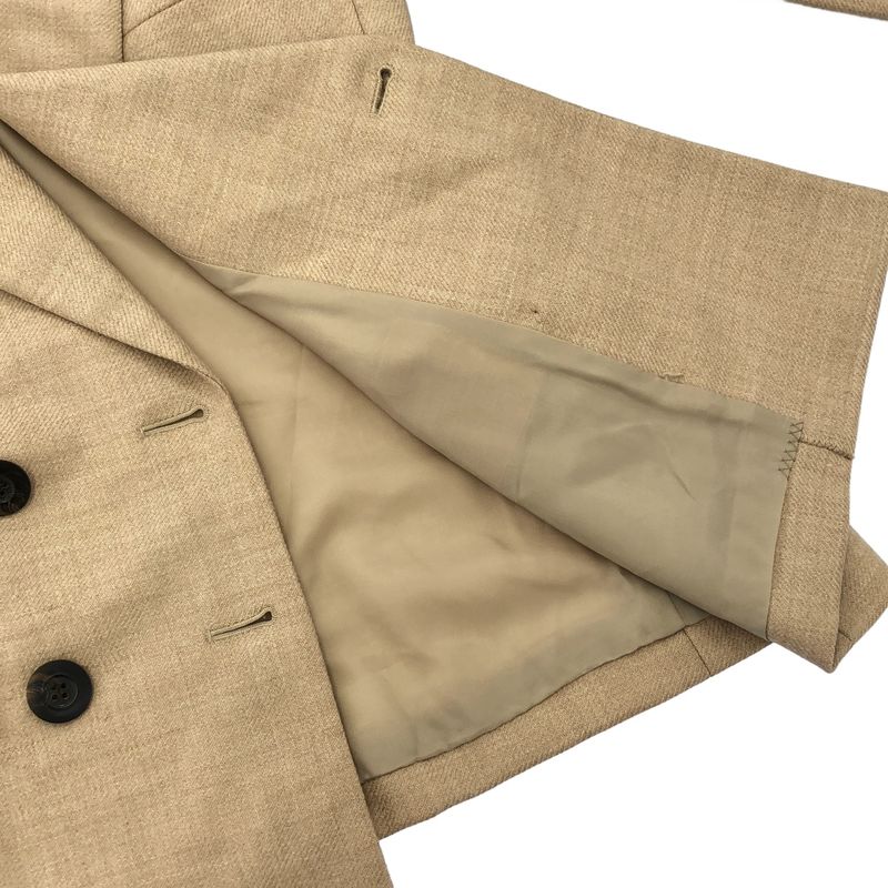 Yves Saint Laurent Wool Double Jacket Beige 36