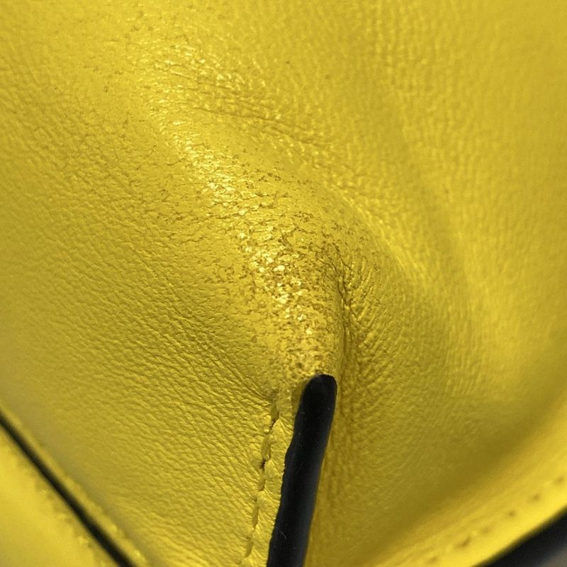 Loewe Shoulder Bag Flamenco Yellow Leather