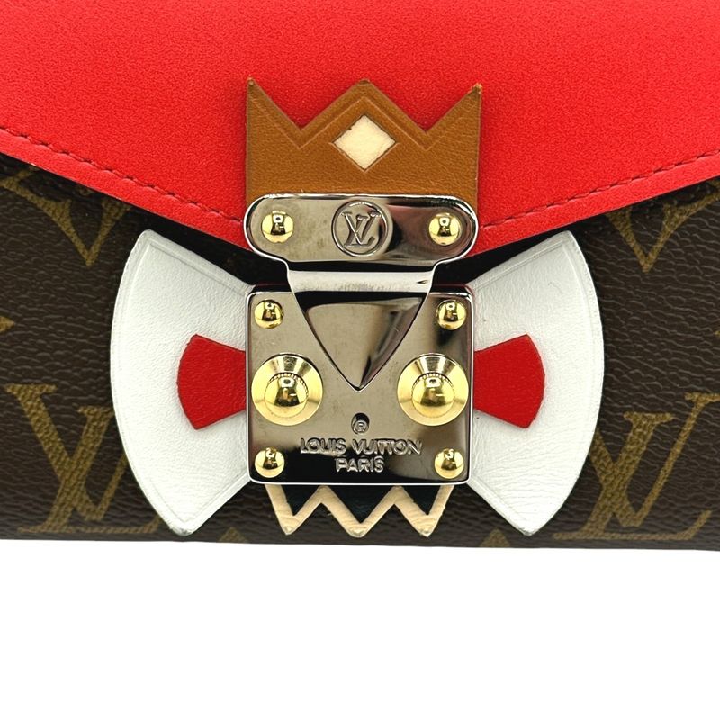 Louis Vuitton M60791 Monogram Long Wallet Portefeuille-sarah Tribal Mask Long