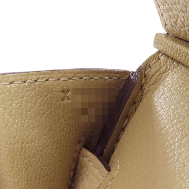 Hermes Birkin 30 Trench Gold Hardware Handbag Taurillon Women