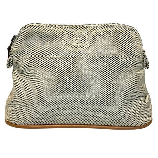 Hermes Polydo Pouch Canvas Gray