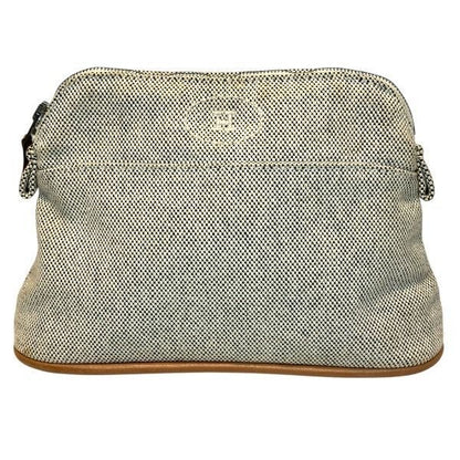 Hermes Polydo Pouch Canvas Gray