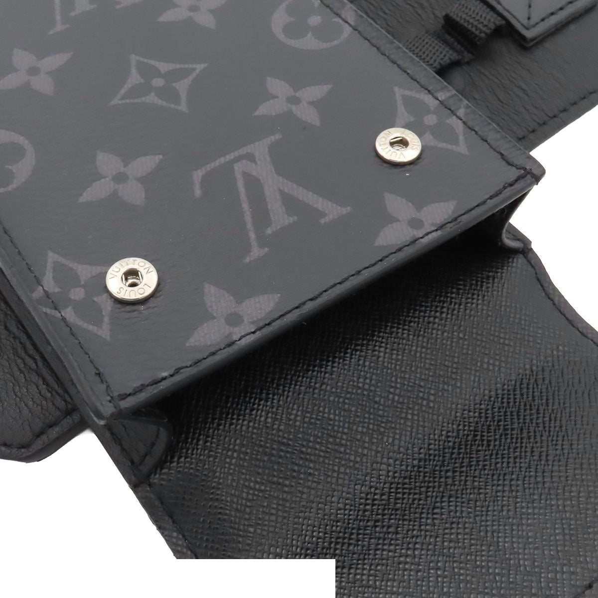 Louis Vuitton Ceinture Utility Black Gray Monogram Eclipse Belt Bag 90/36 — view 4