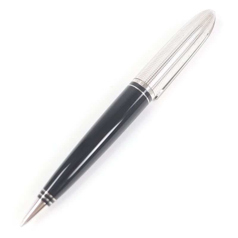 Louis Vuitton Doc Lacquer Twist Ballpoint Pen Black Silver Made In France Men's