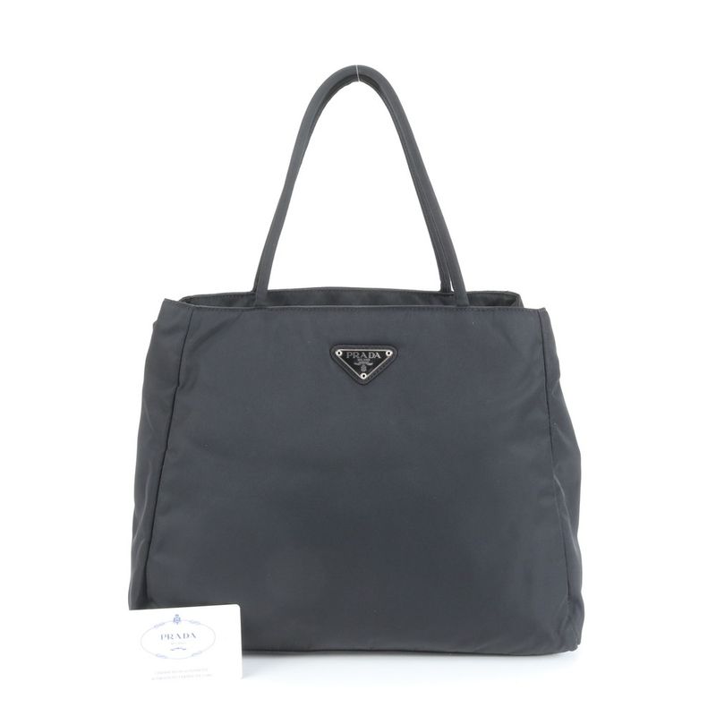 Prada Authenticity With Card Tessuto Nylon Triangle Logo Handbag Shoulder B3864