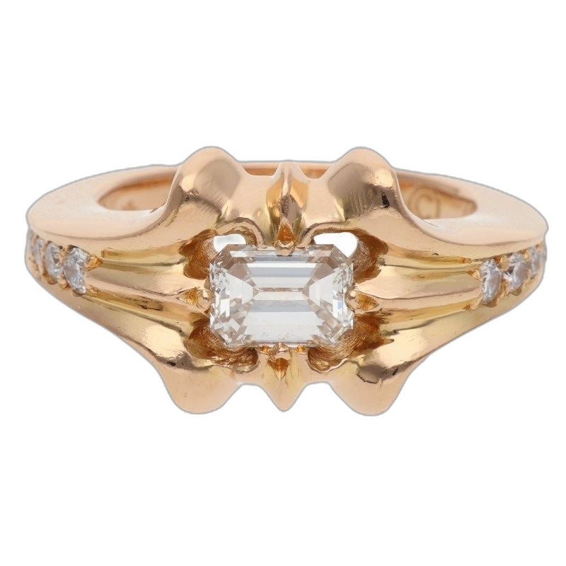 Chrome Hearts 22k Skt Dia Pave Bucket Diamond Gold Ring