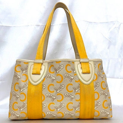 Celine Tote Bag Ec21549 Beige Yellow C Macadam