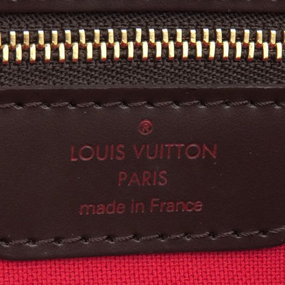 Louis Vuitton Tote Bag Chelsea Damier Canvas Damier Ebene Gold Hardware Brown