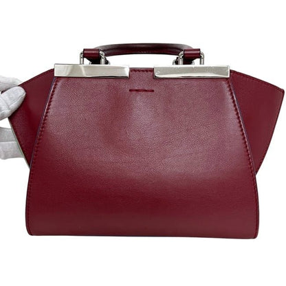 Fendi 2way Bag Petit Trois Jour Bordeaux 8bh333