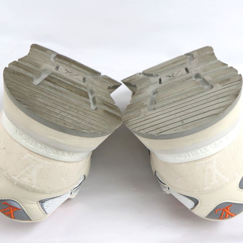 Louis Vuitton Runaway Line Sneakers 7 26.0cm (10.24in) Low Cut Beige