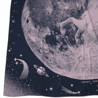 Hermes Carre Geant Clair DE LUNE Cles De Lune Cashmere Silk Large Scarf /