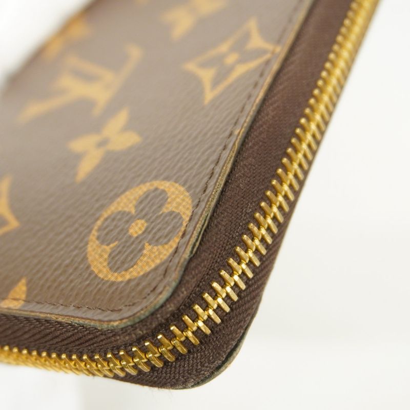 Louis Vuitton Long Wallet Monogram Portefeuille Cles Mance M60742 Fuchsia Ladies