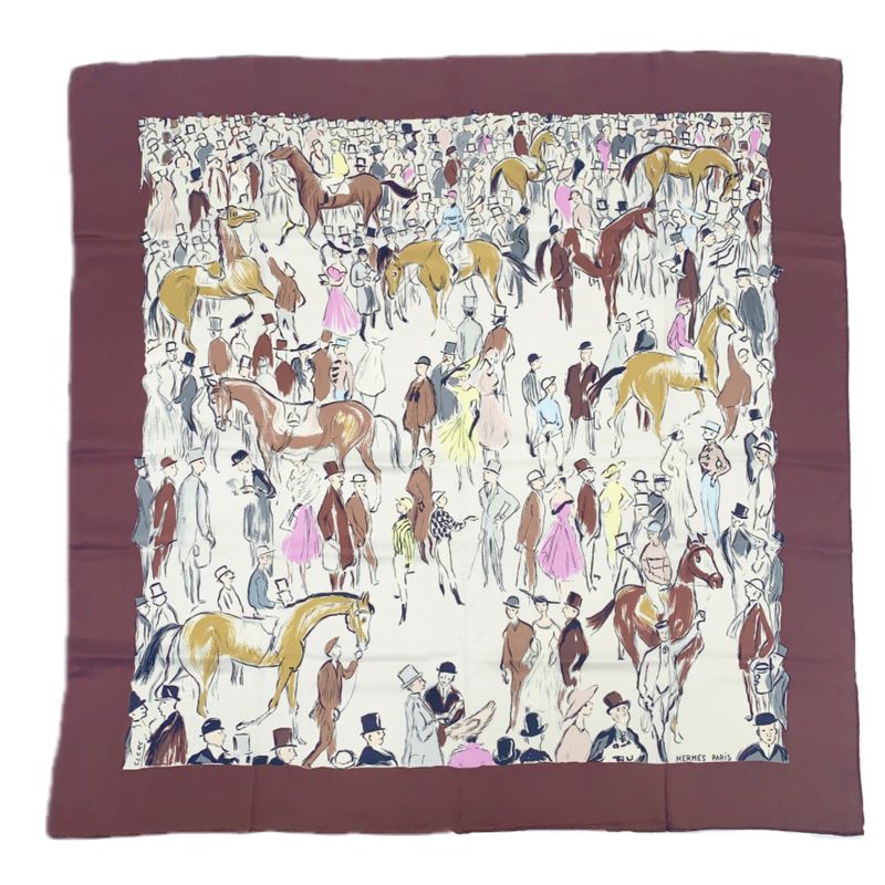 Hermes Carre 90 Silk Scarf Paddock