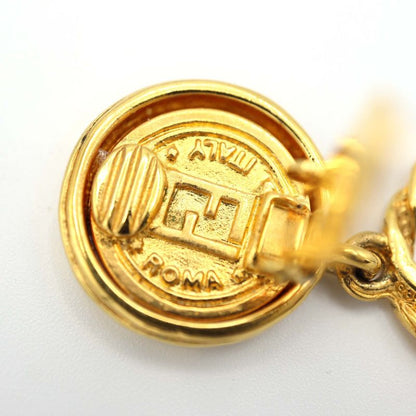 Fendi Earrings Accessories Gold Color Women Maki145