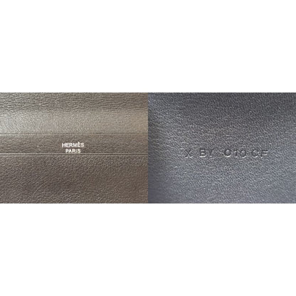 Hermes Mc2 Fleming Bifold Long Wallet Black Engraved — view 7