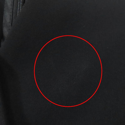 Gucci 501488 Jersey V-neck Dress With Interlocking G Pearls Black XS Made In