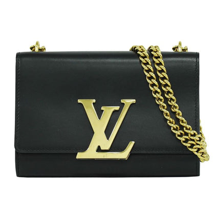 Authentic Louis Vuitton LV Pochette Louise MM Calf Leather Shoulder Bag