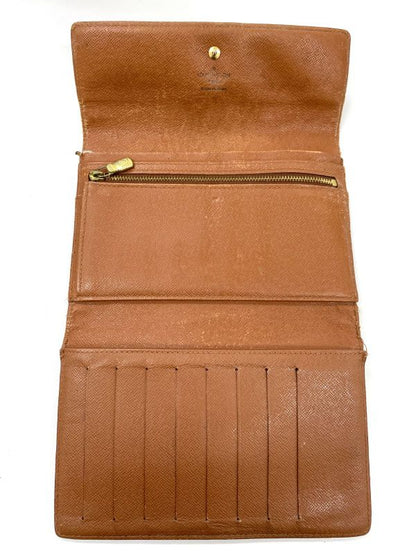 Louis Vuitton Monogram Pochette Passpole Long Wallet Passport Case M60135 Brown