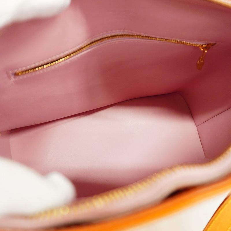 Louis Vuitton Tote Bag Vernis Houston M91054 Rose Women's