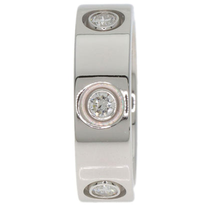 Cartier Love Ring Full Diamond #50 Ring - 18K White Gold Ladies