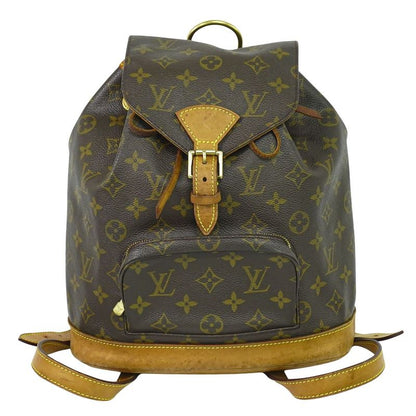 Authentic Louis Vuitton LV Montsouris MM Backpack Sac Backpack Monogram Brown