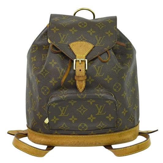 Authentic Louis Vuitton LV Montsouris MM Backpack Sac Backpack Monogram Brown