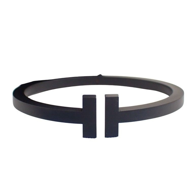 Tiffany & Co. Bangle T Square Black Stainless Steel