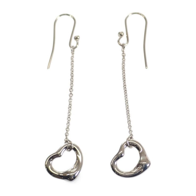 Tiffany & Co Open Heart Drop Earrings AG 925 Silver