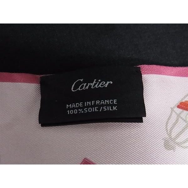 Cartier Diavolo de Silk Ribbon Scarf Pink — view 3