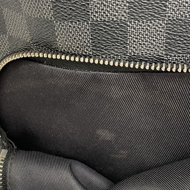 Louis Vuitton Body Bag Damier Graphite Avenues Ring Bag N41719 Black Men's