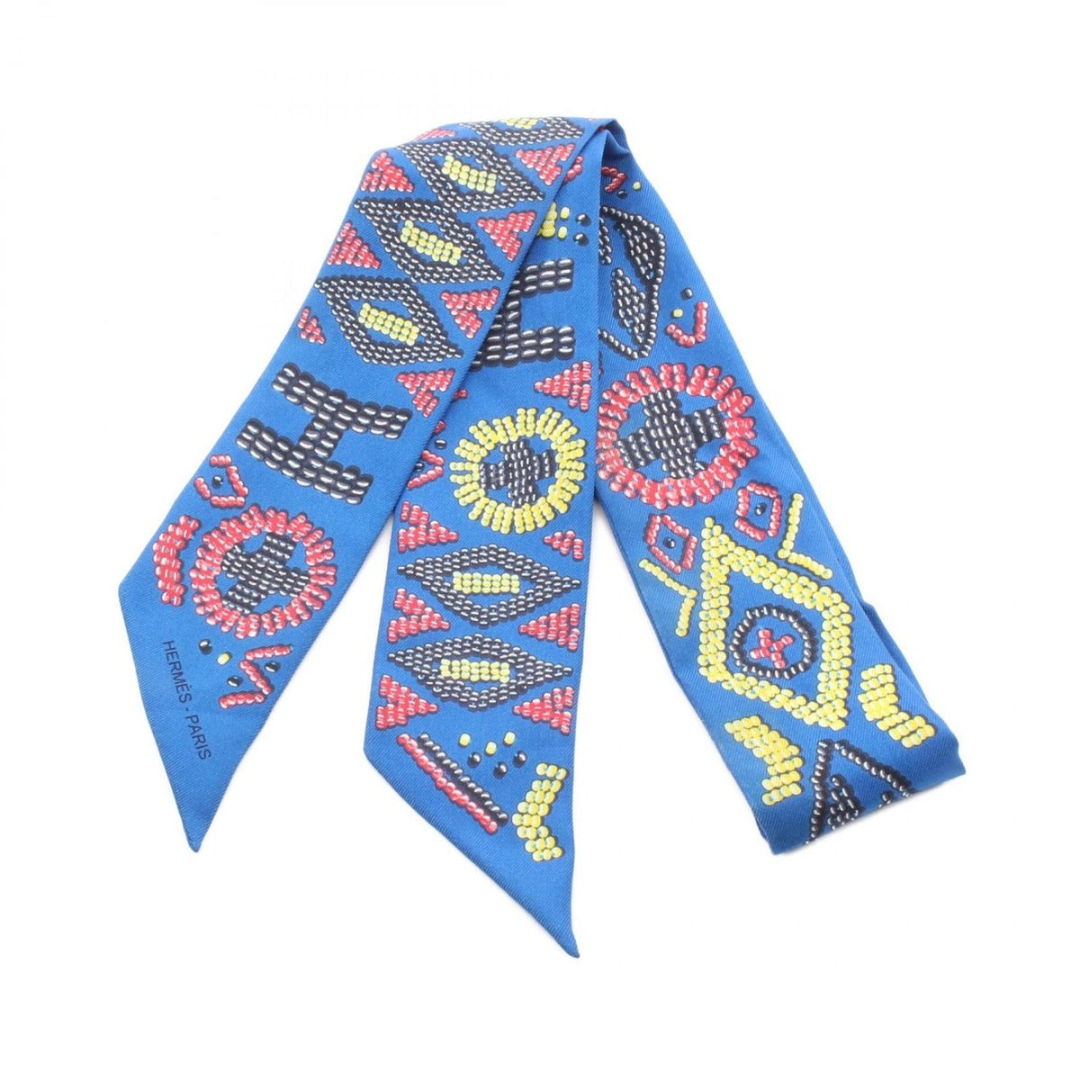 Hermes Scarf Twilly Kelly en Perles Silk