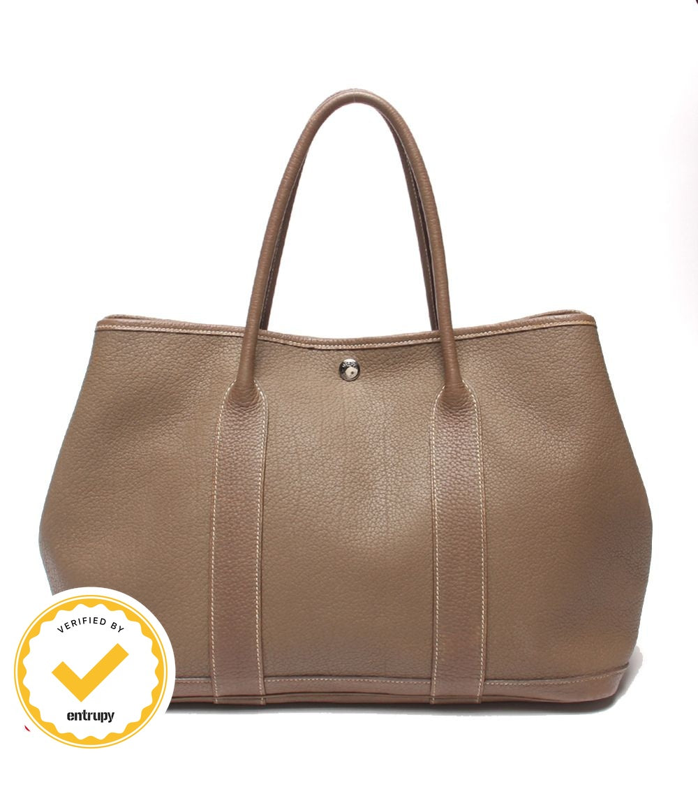 Hermes Tote Bag Silver Garden Party PM