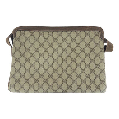 Gucci Vintage Old Gucci Sherry Line Beige Brown GG Supreme Canvas 010-378